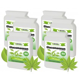 Konjac Glucomannan Fibre 500mg 2 month supply (360 capsules)