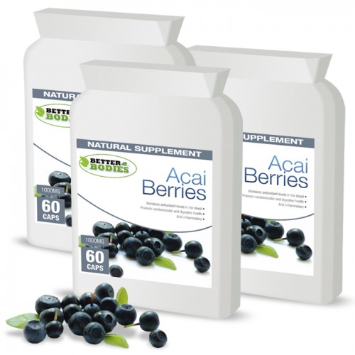 Pure Acai Berry 1000mg Capsules (3 month supply)