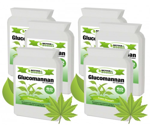 Konjac Glucomannan Fibre 500mg 2 month supply (360 capsules)