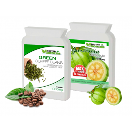 Green Coffee Bean Extract 1000mg & Garcinia Cambogia 1000mg (60) Capsules